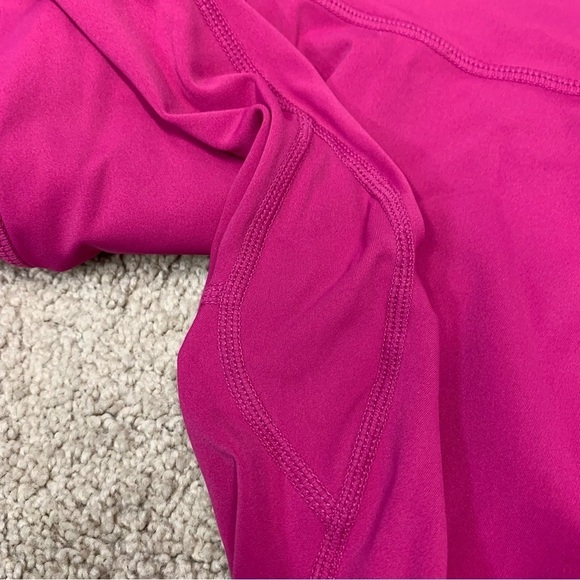 Alphalete fuchsia raspberry pink high waisted gym yoga leggings Sz XS/S - Picture 4 of 11